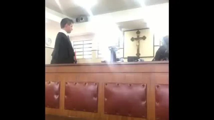 Dr. William Oliveira sustentando no plenário do Tribunal do Júri