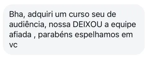 Aluno relata que o curso deixou a equipe afiada